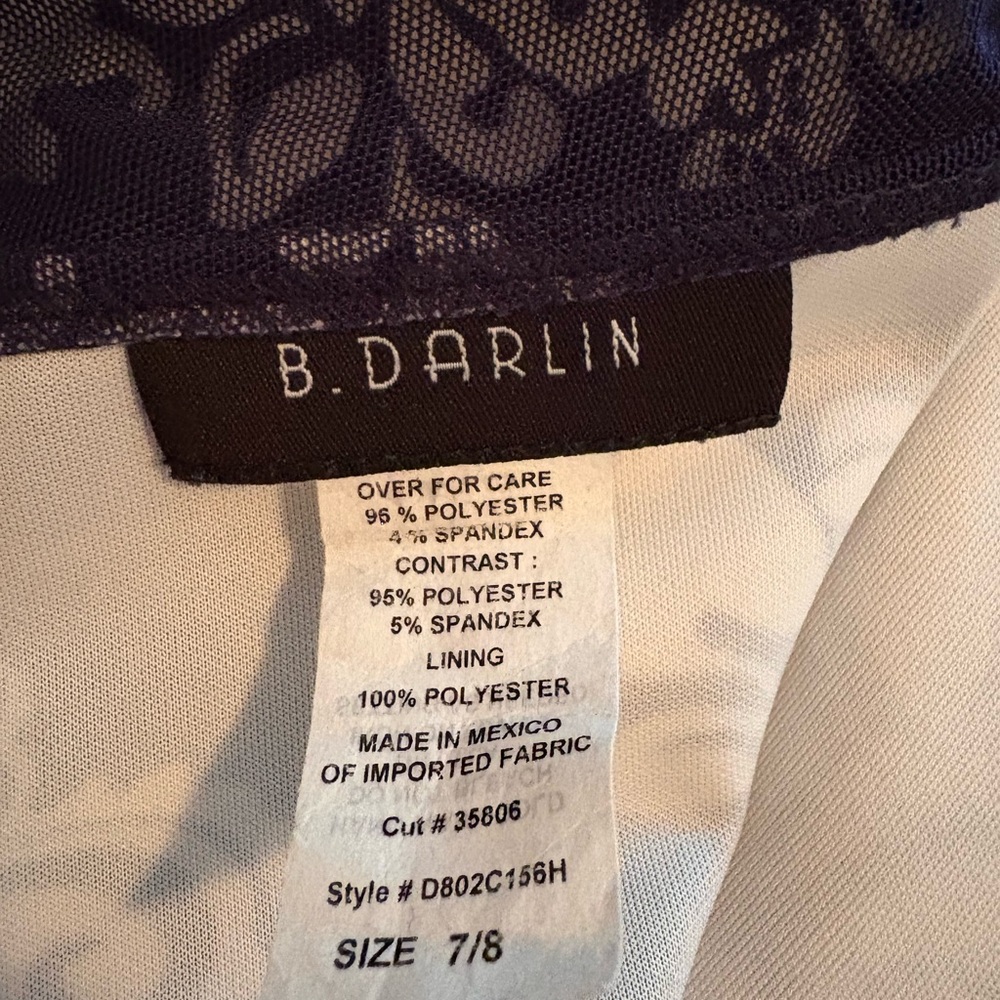 B Darlin Navy Lace Dress - Picture 3 of 3